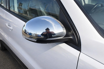 Volkswagen Sharan 2010–2023 Spoguļu uzlikas (2 gab., nerūsējošais tērauds) Carmos - turku teras foto 7