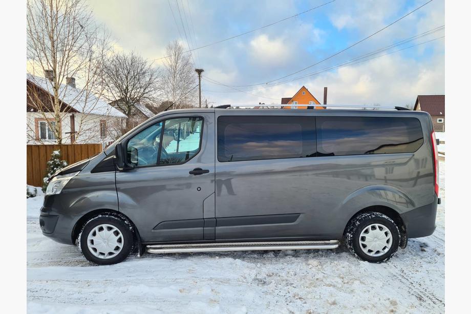 Ford Custom 2013–2022 Hromēti jumta reliņi Īsā metāla kājiņa Image