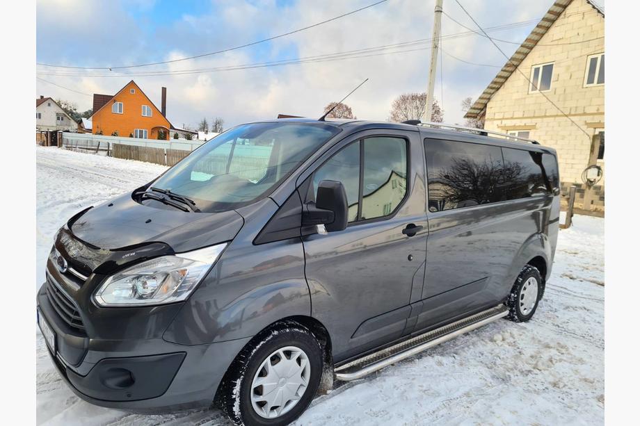 Ford Custom 2013–2022 Hromēti jumta reliņi Garā versija, plastmasas kājiņas Foto 2