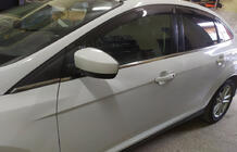 Ford Focus III 2011–2017 Logu apakšējās hromētās līstes (8 gab., nerūsējošais tērauds) SW, Carmos - turku terauds foto 12