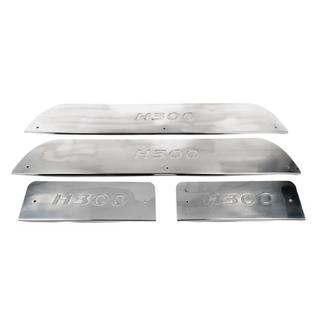 Iekšējo sliekšņu uzlikas (nerūsējošais tērauds) Hyundai H300, H1, Starex 2008–2020 foto 2