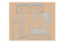 BMW X3 E83 2003–2010 Paneļa uzlikas Alumīnijs foto 2