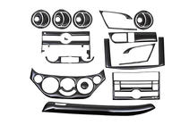 Chevrolet Aveo T250 2005–2011 Paneļa uzlikas (lielais komplekts) Alumīnijs foto 3