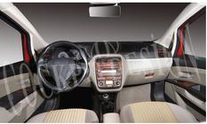 Fiat Punto Grande/EVO 2006–2018 Dekoratīvā uzlika uz paneļa Alumīnijs foto 5
