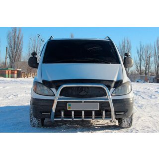 Bullbar XL-WT025 (nerūsējošais tērauds) Mercedes Vito W639 2004–2014 foto 3