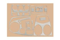 Ford Fiesta 2002–2008 Paneļa uzlikas (2005-2008) Alumīnijs foto 2