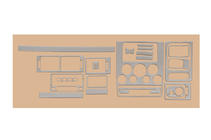 Ford Connect 2002–2006 Instrumentu paneļa uzlikas Titāns foto 4