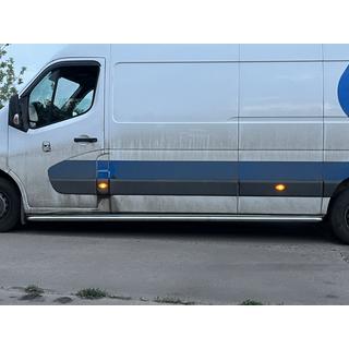 Sānu sliekšņi Premium (2 gab., nerūs.) Opel Movano 2010–2021 foto 3