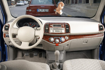 Nissan Micra K12 2003–2010 Paneļa uzlikas Titāns foto 1