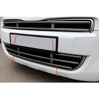 Viena gabala režģis (nerūsējošais tērauds) Peugeot Partner Tepee 2008–2018 foto 1