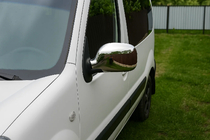 Renault Kangoo 1998–2008 Hromēti spoguļu uzlikas (2004-2008, 2 gab.) foto 3