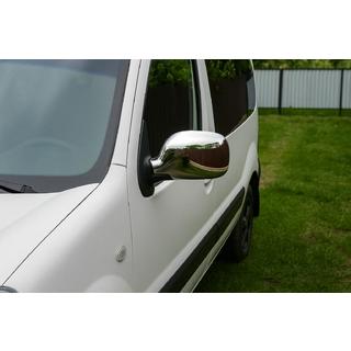 Hromēti spoguļu uzlikas (2004-2008, 2 gab.) Renault Kangoo 1998–2008 foto 3