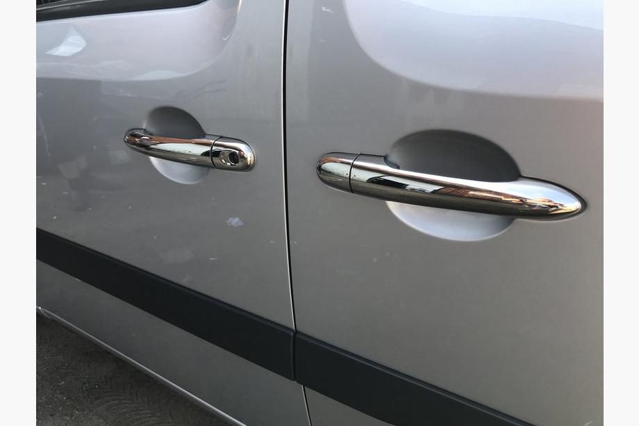Renault Kangoo 2008–2020 Durvju rokturu uzlikas (nerūsējošais tērauds) 4 gab., OmsaLine – itāļu nerūsējošais tērauds Foto 2
