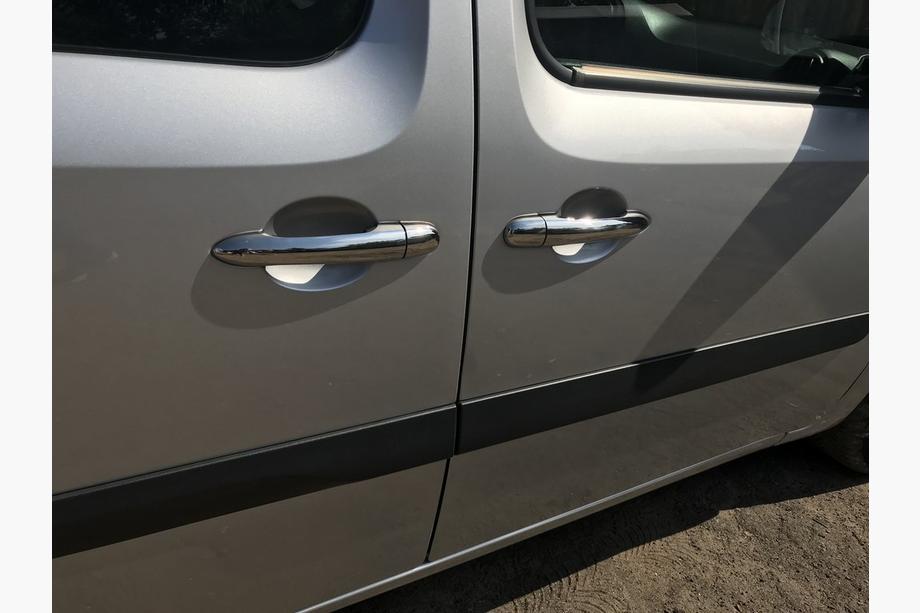 Renault Kangoo 2008–2020 Durvju rokturu uzlikas (nerūsējošais tērauds) 4 gab., OmsaLine – itāļu nerūsējošais tērauds Foto 4