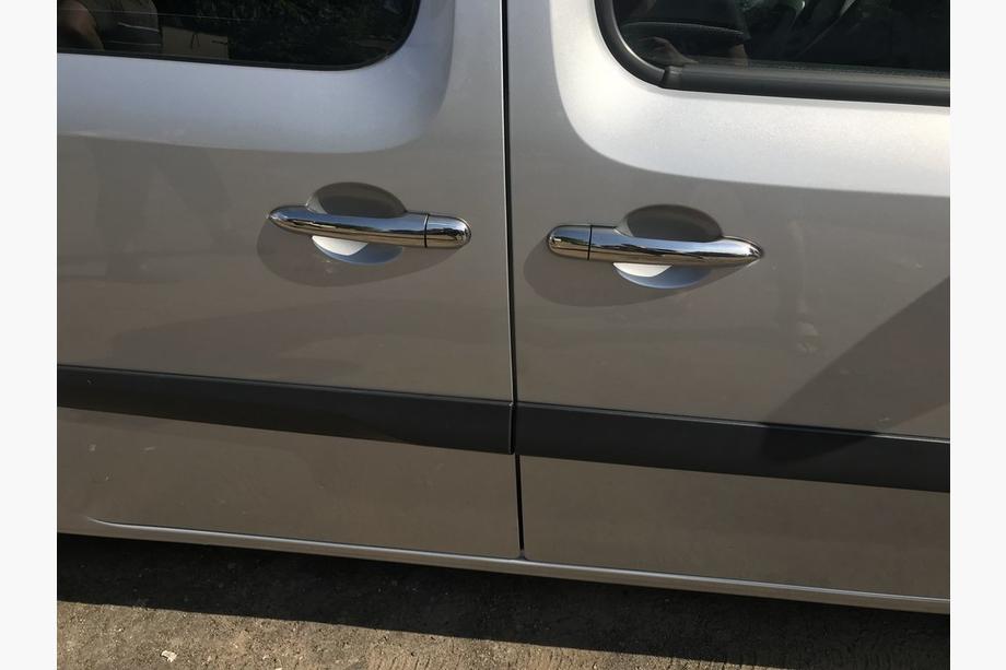 Renault Kangoo 2008–2020 Durvju rokturu uzlikas (nerūsējošais tērauds) 4 gab., OmsaLine – itāļu nerūsējošais tērauds Foto 6
