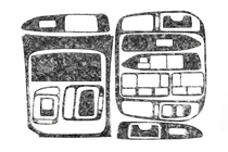 Toyota Land Cruiser 100 1998–2007 Paneļa uzlikas Alumīnijs foto 4