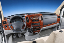 Volkswagen Crafter 2006–2016 Paneļa dekoratīvo uzliku komplekts (50 detaļas) Alumīnijs foto 1