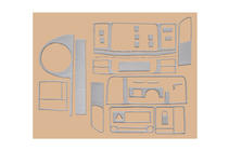 Volkswagen T5 2010–2015 Paneļa uzlikas Karbon foto 8