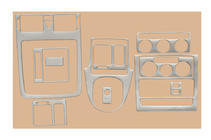 Volkswagen Touran 2003–2010 Paneļa uzlikas Alumīnijs foto 4