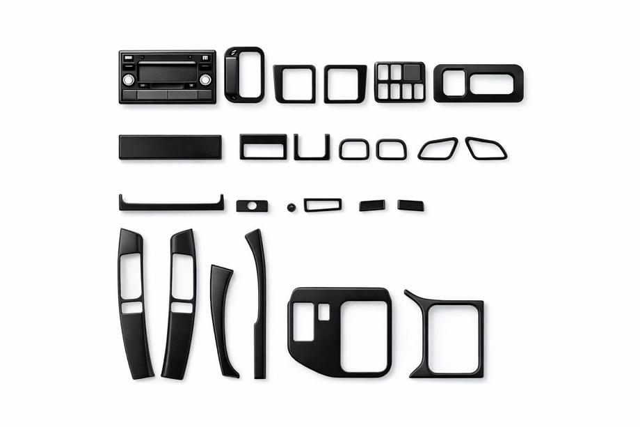 Toyota Land Cruiser Prado 120 2002–2009 Salona paneļa uzlikas Alumīnijs Image