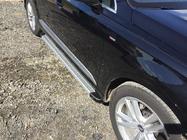 Audi Q7 2015–2026 Sānu sliekšņi Maya V2 (2 gab., alumīnijs) foto 2