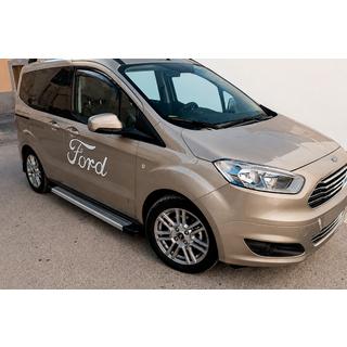 Sānu sliekšņi Maya V2 (2 gab., alumīnijs) Ford Courier 2014–2023 foto 1