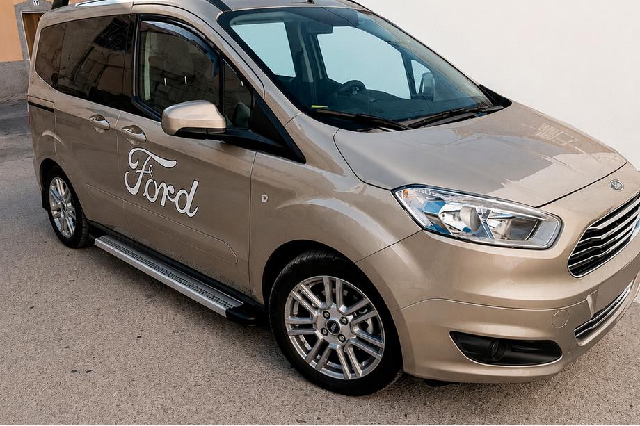 Ford Courier 2014–2023 Sānu sliekšņi Maya V2 (2 gab., alumīnijs) Image