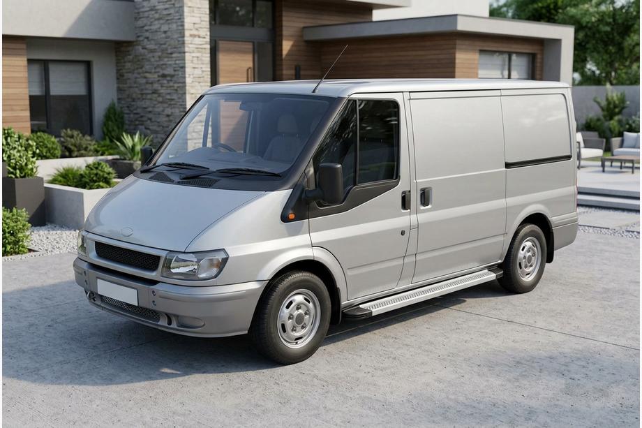 Ford Transit 2000–2014 Sānu sliekšņi Maya V2 (2 gab., alumīnijs) L3/L4 (garā) Image
