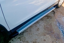 Honda CRV 2012–2016 Sānu sliekšņi Maya V2 (2 gab., alumīnijs) foto 8