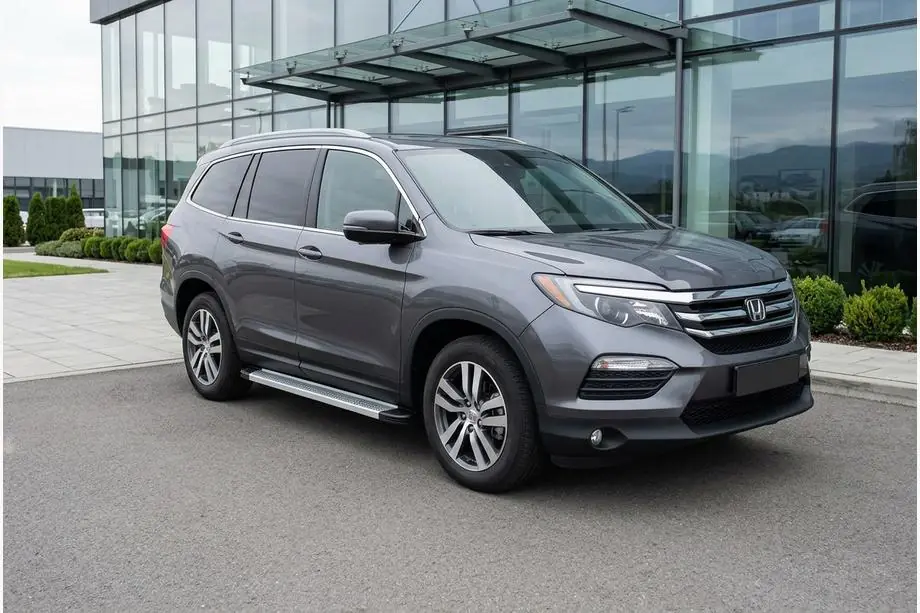 Honda Pilot 2015–2022 Sānu sliekšņi Maya V2 (2 gab., alumīnijs) Image