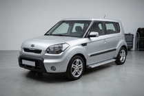 Kia Soul I 2008–2013 Sānu sliekšņi Maya V2 (2 gab., alumīnijs) foto 1