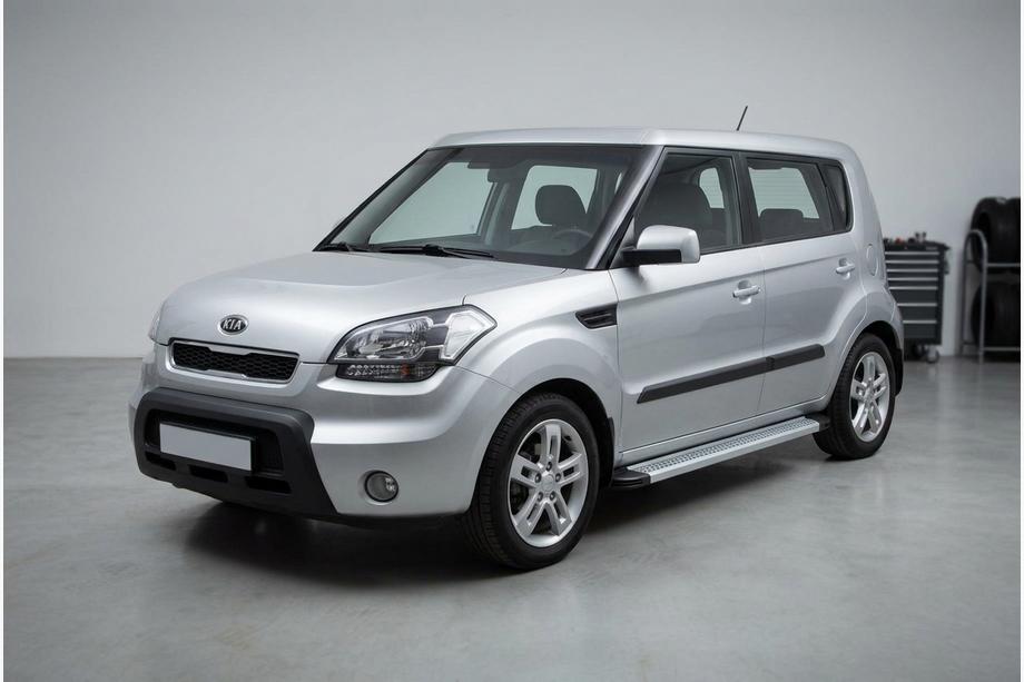 Kia Soul I 2008–2013 Sānu sliekšņi Maya V2 (2 gab., alumīnijs) Image