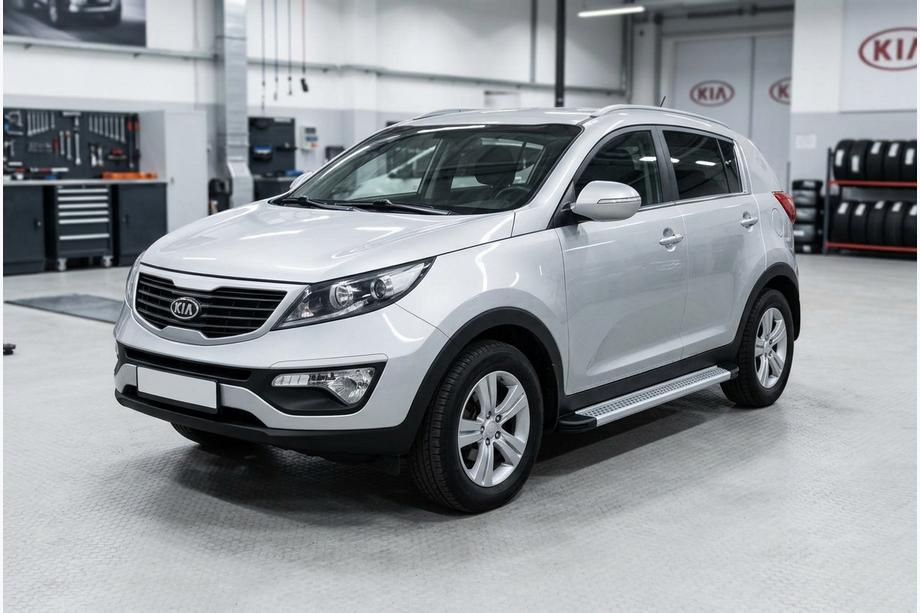 Kia Sportage 2010–2015 Sānu sliekšņi Maya V2 (2 gab., alumīnijs) Image