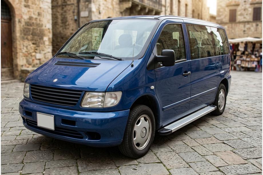 Mercedes Vito W638 1996–2003 Sānu sliekšņi Maya V2 (2 gab., alumīnijs) Image