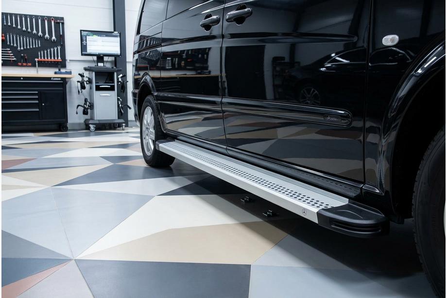 Mercedes Vito/V klase W447 2014– Sānu sliekšņi Maya V2 (2 gab., alumīnijs) Image