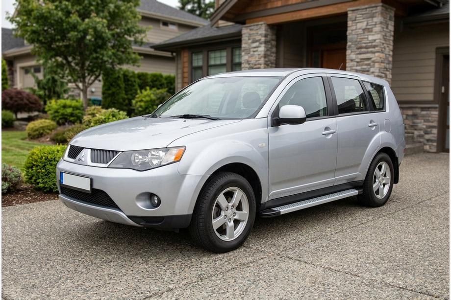 Mitsubishi Outlander 2006–2012 Sānu sliekšņi Maya V2 (2 gab., alumīnijs) Image