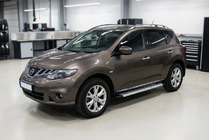 Nissan Murano 2008–2014 Sānu sliekšņi Maya V2 (2 gab., alumīnijs) foto 1