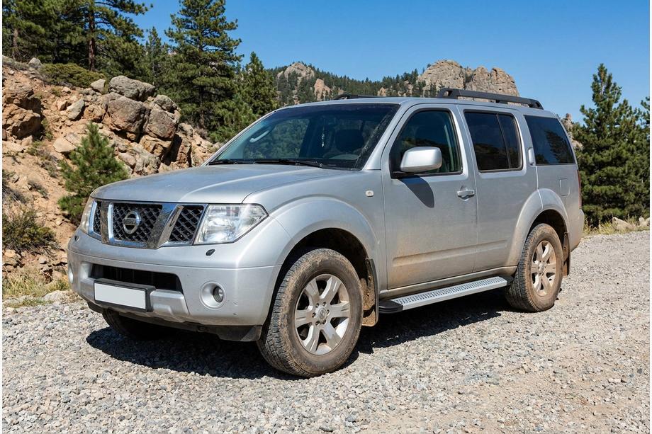 Nissan Pathfinder R51 2005–2014 Sānu sliekšņi Maya V2 (2 gab., alumīnijs) Image