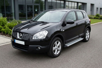 Nissan Qashqai 2007–2010 Sānu sliekšņi Maya V2 (2 gab., alumīnijs) foto 1