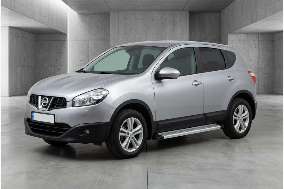 Nissan Qashqai 2010–2014 Sānu sliekšņi Maya V2 (2 gab., alumīnijs) Garā riteņu bāze Image