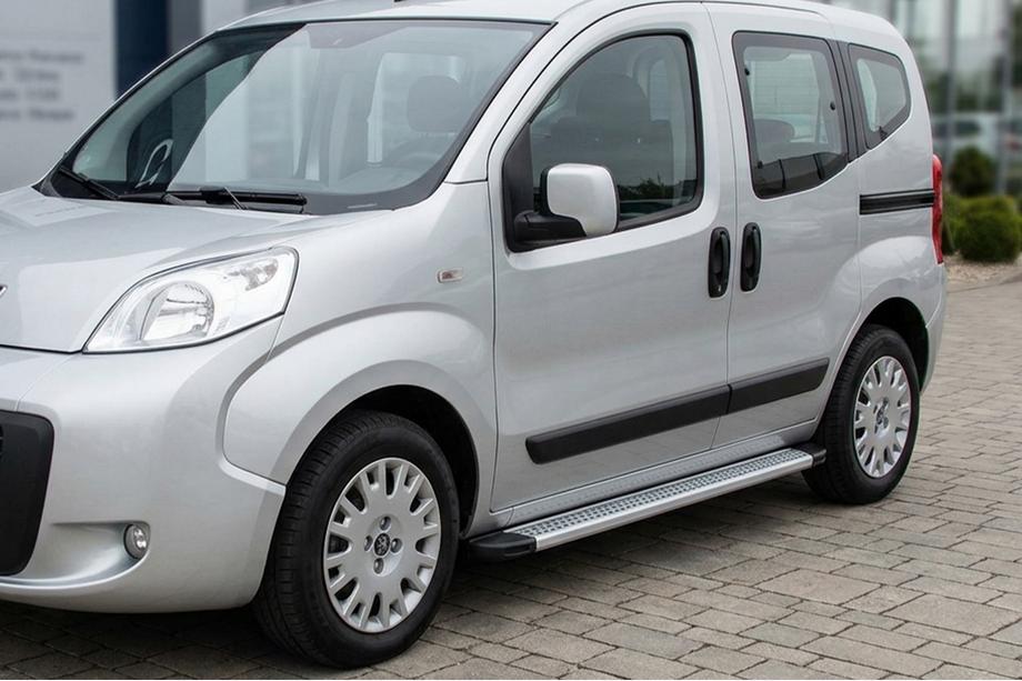 Peugeot Bipper 2008–2017 Sānu sliekšņi Maya V2 (2 gab., alumīnijs) Image