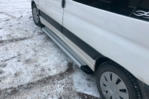 Peugeot Partner 1996–2008 Sānu sliekšņi Maya V2 (2 gab., alumīnijs) foto 2