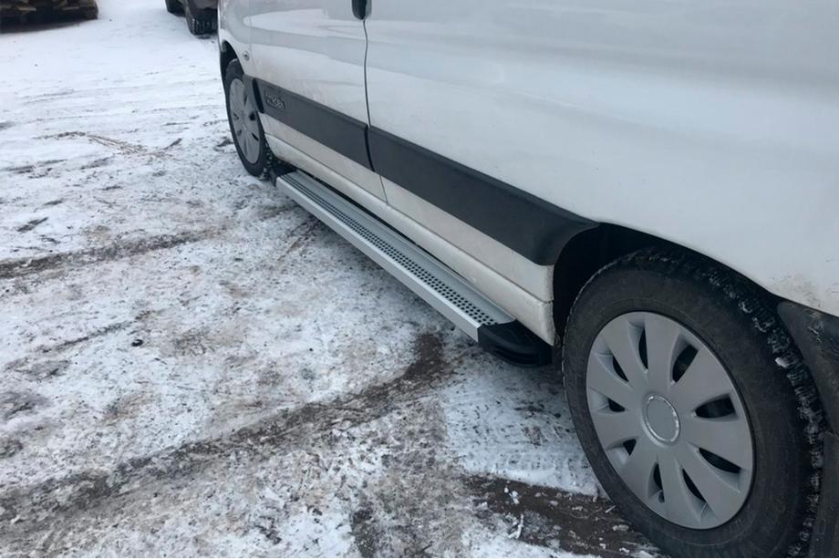 Peugeot Partner 1996–2008 Sānu sliekšņi Maya V2 (2 gab., alumīnijs) Image
