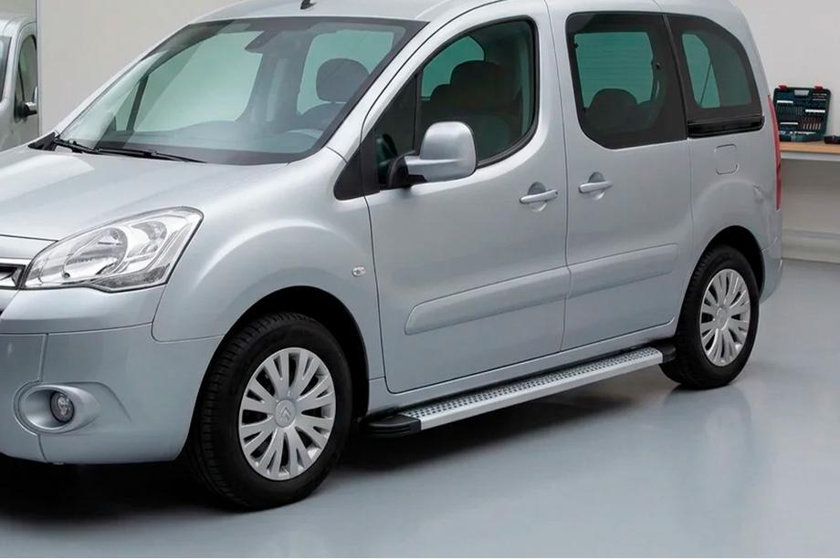 Peugeot Partner Tepee 2008–2018 Sānu sliekšņi Maya V2 (2 gab., alumīnijs) Image