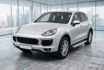 Porsche Cayenne 2010–2017 Sānu sliekšņi Maya V2 (2 gab., alumīnijs) foto 1