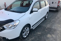 Renault Lodgy 2013–2022 Sānu sliekšņi Maya V2 (2 gab., alumīnijs) foto 1