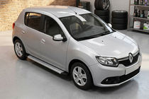 Renault Sandero 2013–2022 Sānu sliekšņi Maya V2 (2 gab., alumīnijs) foto 1