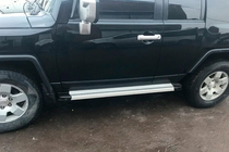 Toyota FJ Cruiser 2006–2022 Sānu sliekšņi Maya V2 (2 gab., alumīnijs) foto 5