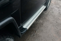 Toyota FJ Cruiser 2006–2022 Sānu sliekšņi Maya V2 (2 gab., alumīnijs) foto 1