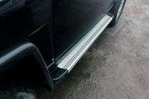 Toyota FJ Cruiser 2006–2022 Sānu sliekšņi Maya V2 (2 gab., alumīnijs) foto 4